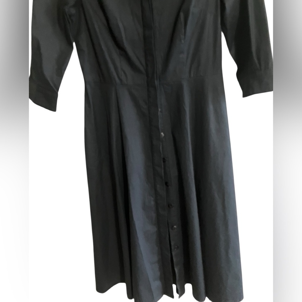 Eshakti Pinup Rockabilly Fit & Flare Swing Dance Black 3/4 Sleeve Women’s Size 8 - Picture 7 of 15